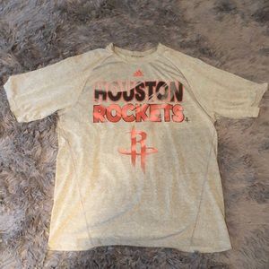 Mens Adidas NBA Houston Rockets TShirt MEDIUM EUC Gray barely worn